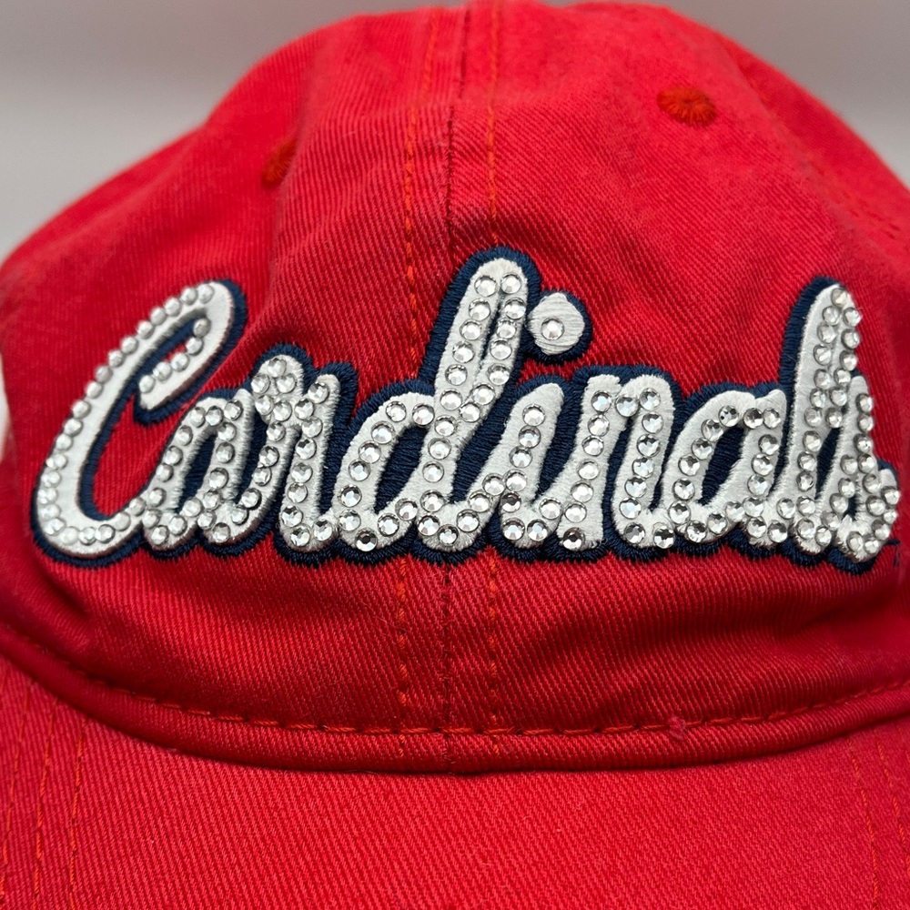 Cardinals Embroidered Cap with Sparkles - Picture 9 of 12